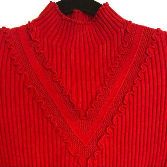 English Factory Turtleneck Ribbed Sweater - Picture 2 of 5